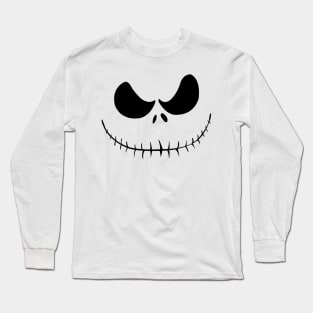 Skellington Face Long Sleeve T-Shirt